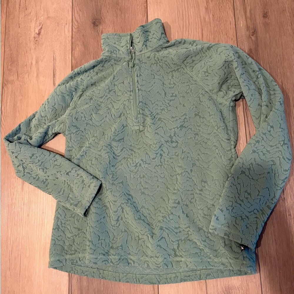 Eddie Bauer Olive 1/4 Zip Sweater